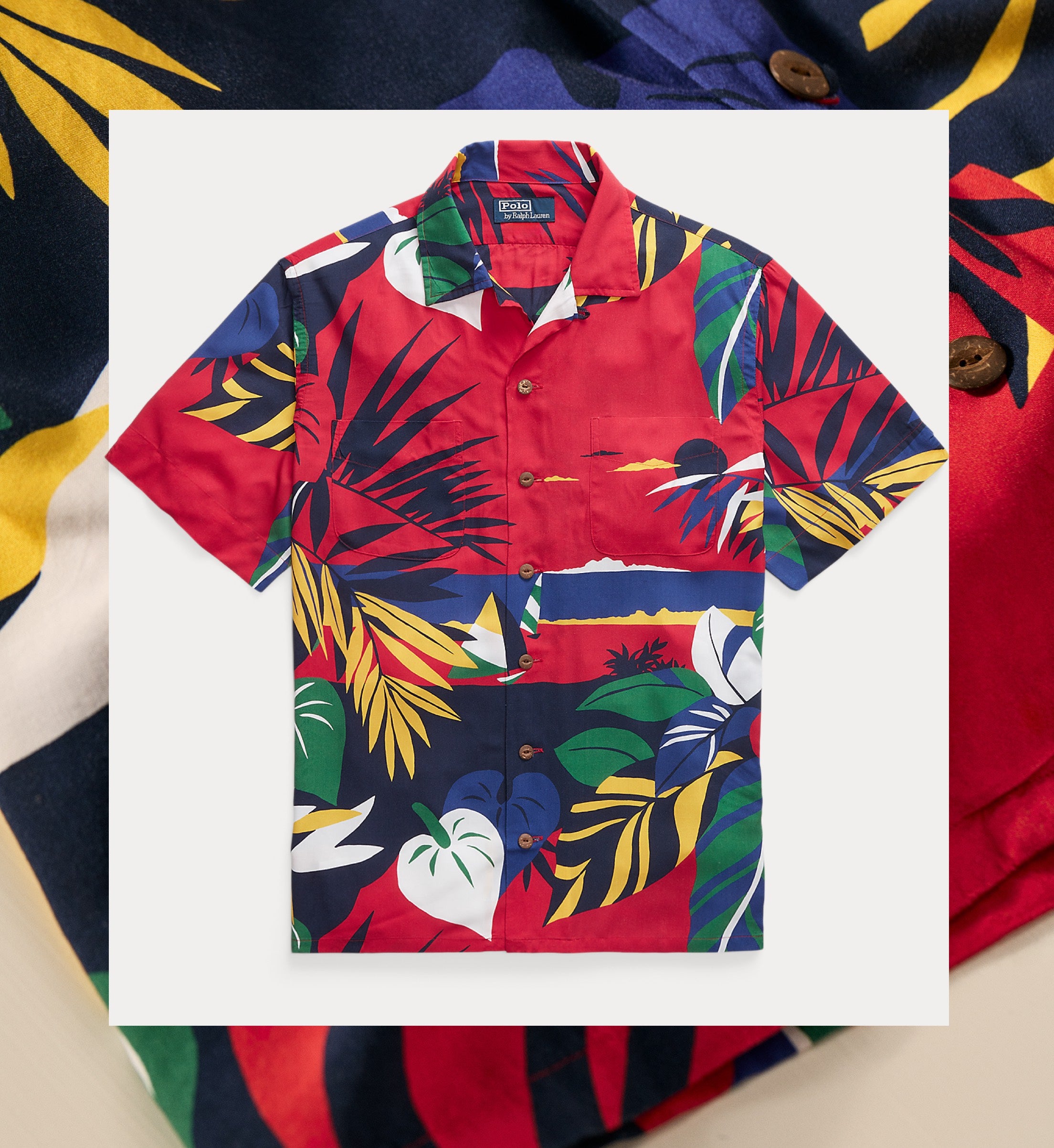 Aloha woven golf shirt 2025