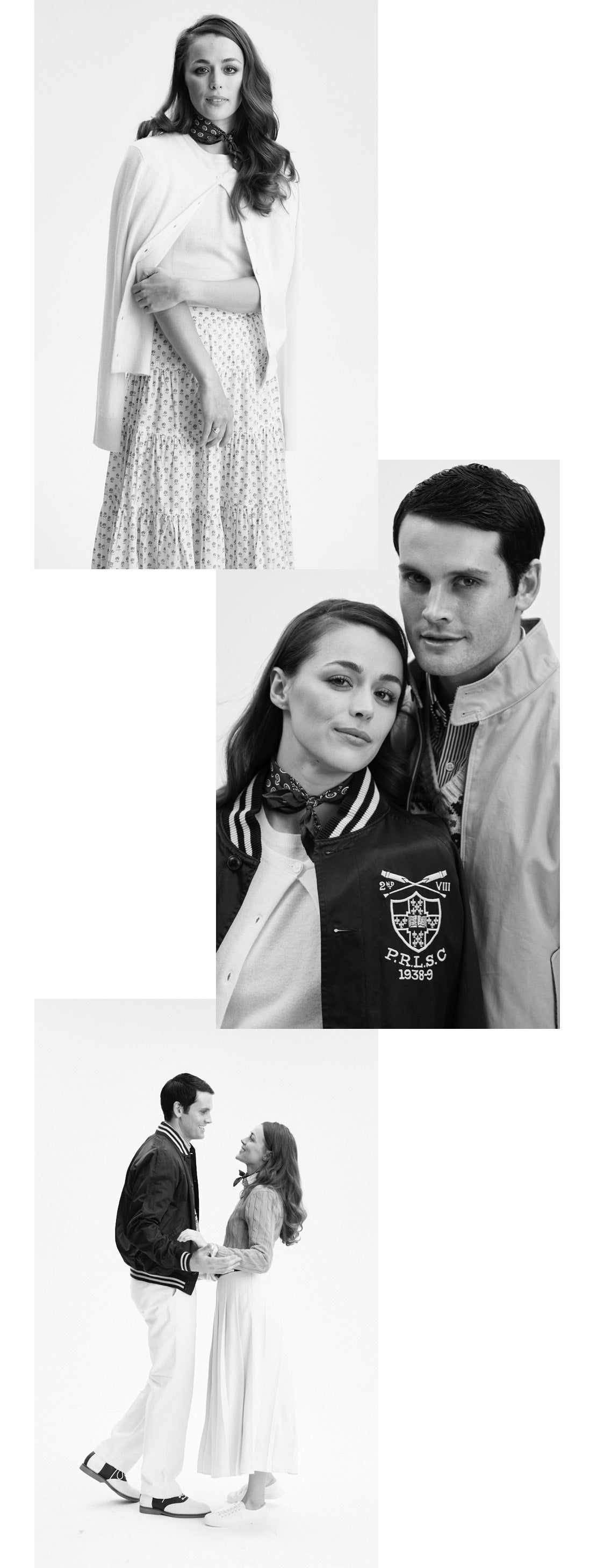<strong>TEEN SPIRIT</strong><br/><span>Joshua Boone (in RRL and a vintage Polo leather jacket), top, plays Dallas; Emma Pittman (in Polo) plays Cherry, whose love interest is Bob, played by Kevin William Paul (in Polo)</span>