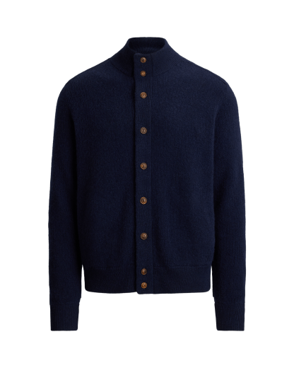 Cashmere Mockneck Cardigan