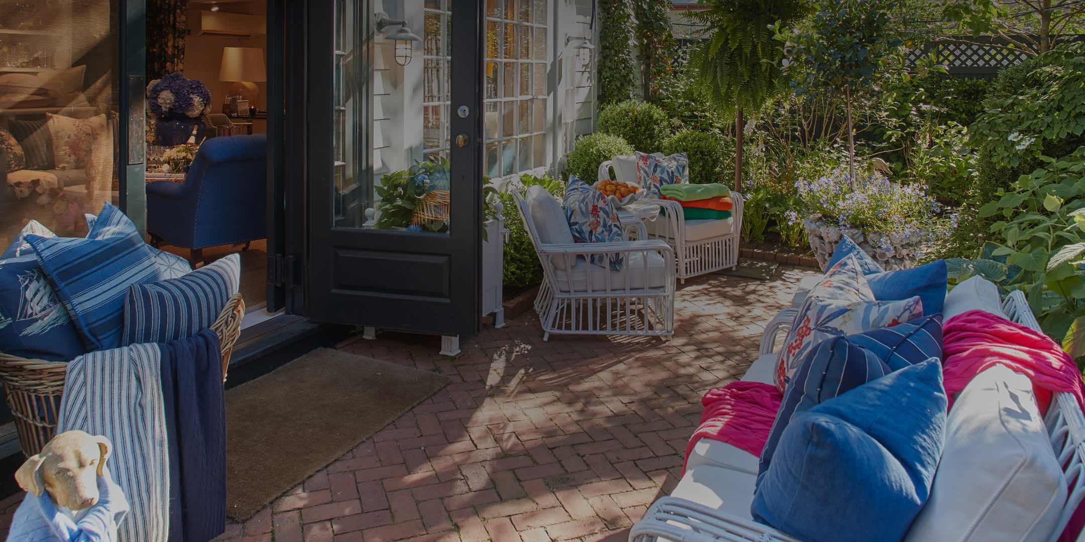 Exterior of Ralph Lauren Hamptons store.