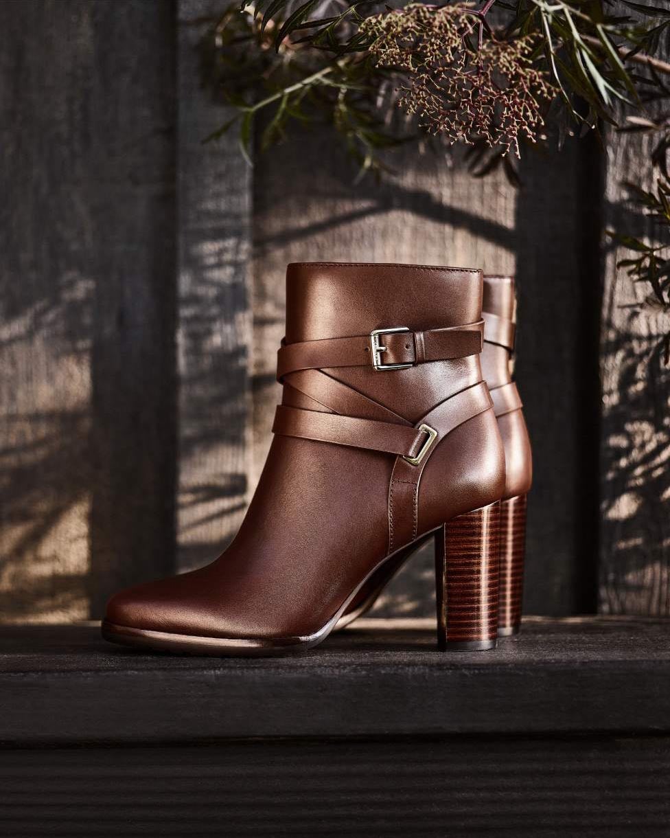 Collins Calfskin Bootie Heel