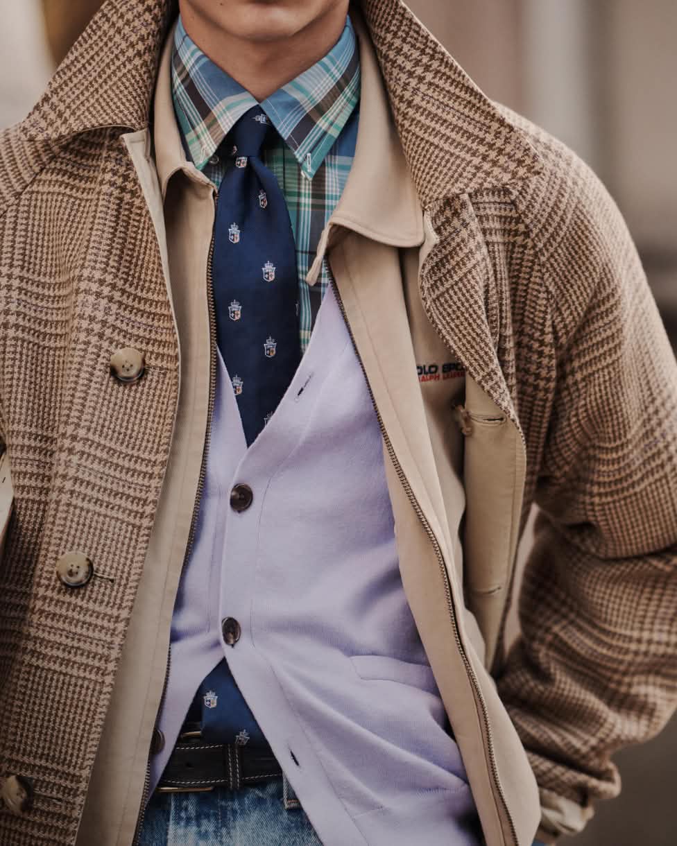 Reversible Balmacaan Coat