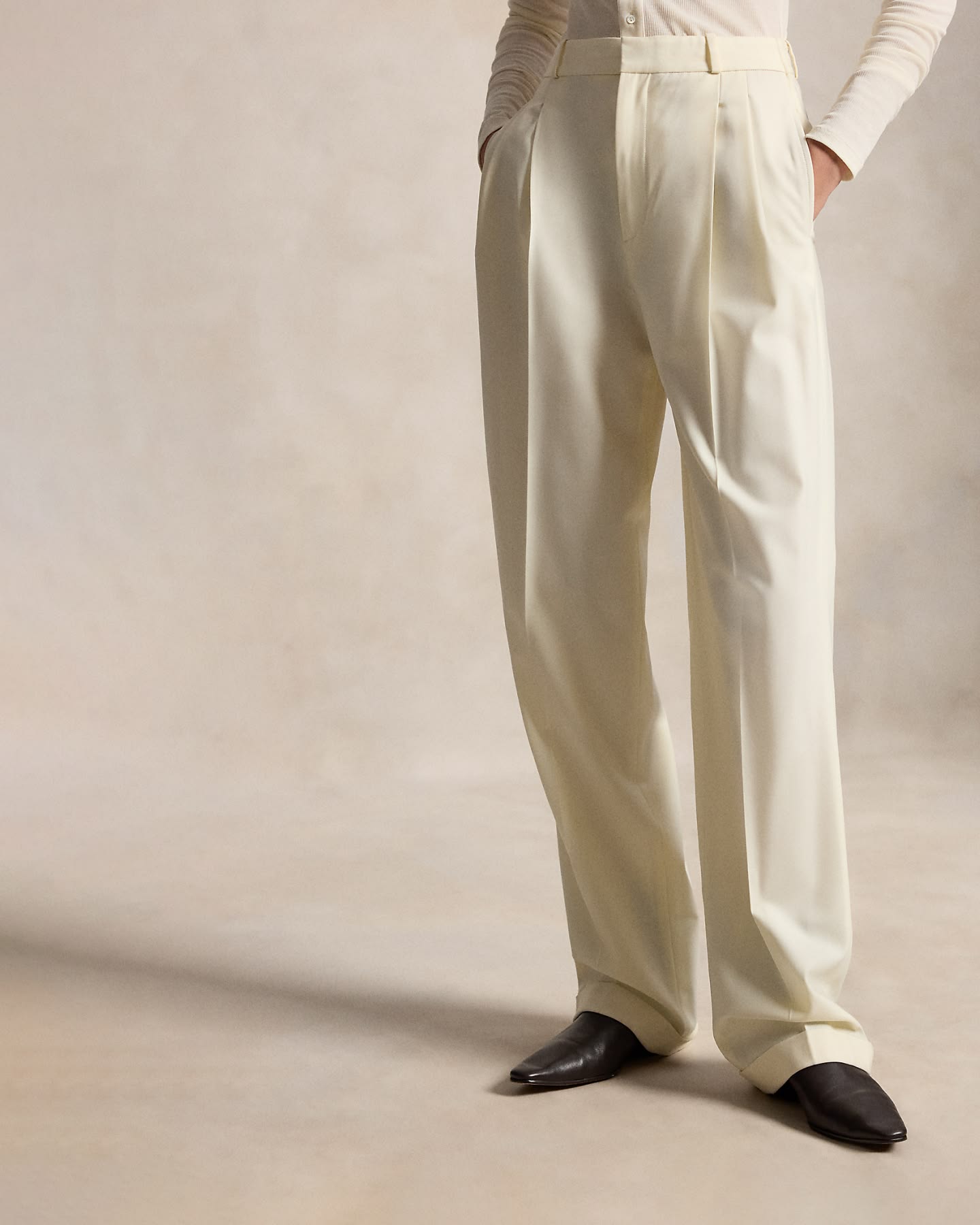 Straight-Leg Wool-Blend Pant | Ralph Lauren
