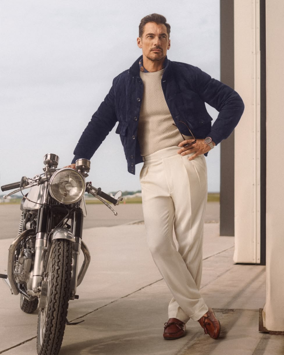 Hand-Tailored Wool Gabardine Trouser