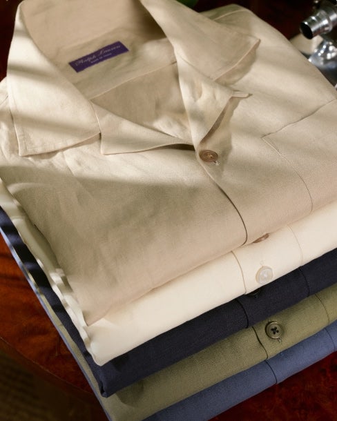 Silk-Linen Camp Shirt