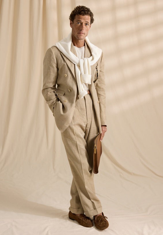A look from Ralph Lauren’s Spring 2026 Milan presentation shown on model.