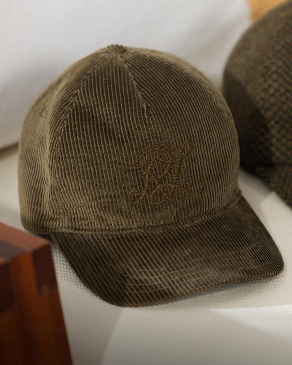 Monogram Corduroy Ball Cap