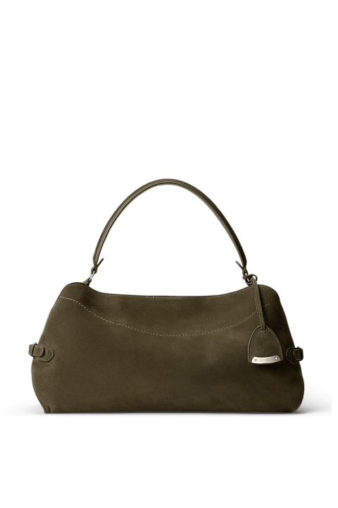 The Ralph Calf-Suede Shoulder Bag